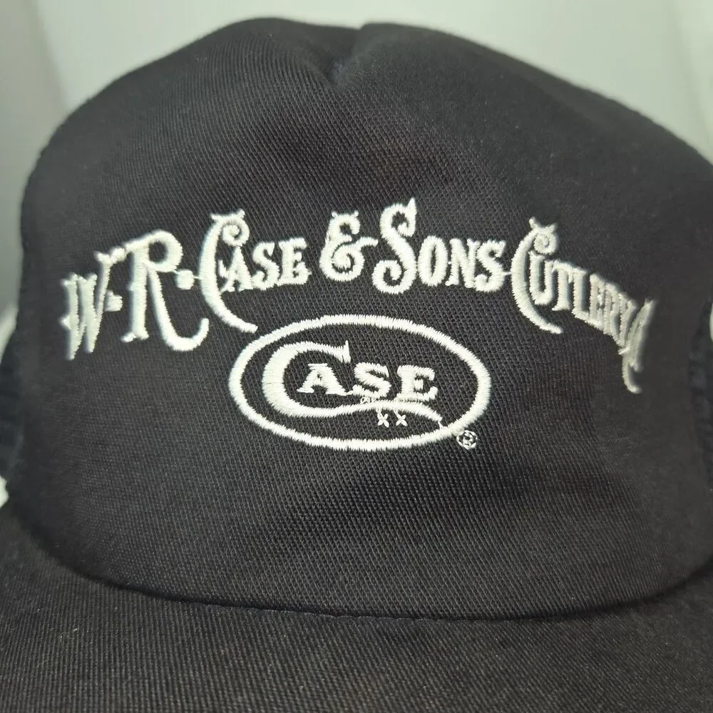 W.R. Case & Sons Cutlery Co Trucker Hat Black Mesh Snapback Cap Made in USA